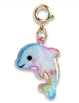 Gold Glitter Tie - Dye Dolphin Charm - ToyTime