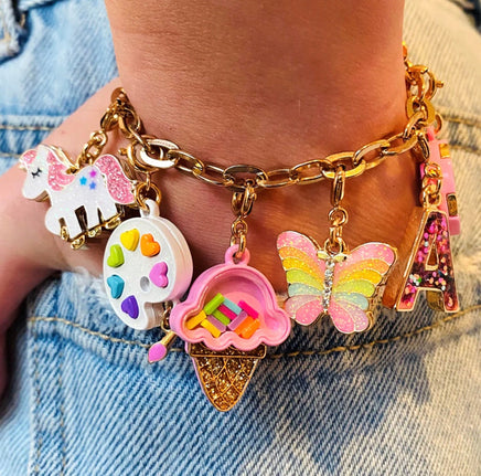 Gold Paint Palette Charm - ToyTime