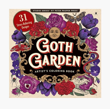Goth Garden Adult Coloring Book - ToyTime