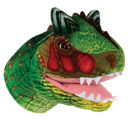 Green Carnotaurus Hand Puppet - ToyTime