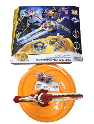 Gyroscope Sword Launcher Spinning Metal Tops Battle Toys - ToyTime