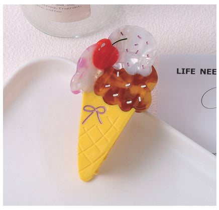 Hair Claw Clip Ice Cream with Cherry - ToyTime