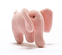 Hand Knitted Pink Elephant 4204 - ToyTime