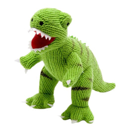 Hand Knitted T Rex Green Dinosaur 4050nb - ToyTime