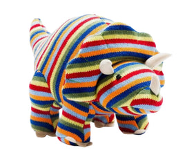 Hand Knitted Triceratops Dinosaur 4182 - ToyTime