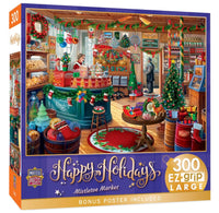 Happy Holidays Mistletoe Market 300Pcs large puzzle - ToyTime