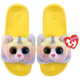 Heather Uni Cat Slippers slides Large - ToyTime