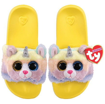 Heather Uni Cat Slippers slides Large - ToyTime