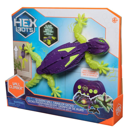 HEX BOTS Wall Crawler Glow in the Dark Gecko - ToyTime