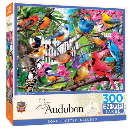 Hidden In The Branches With Poster 300pcs Jigsaw Puzzle - ToyTime