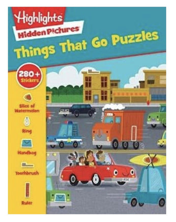 Hidden Pictures Things That Go Sticker Puzzles - ToyTime