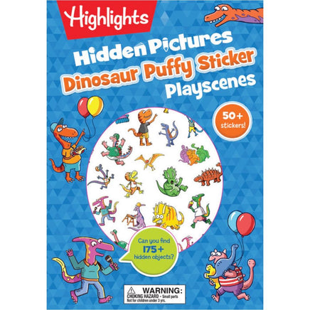 Highlights hidden pictures dinosaur puffy sticker - ToyTime