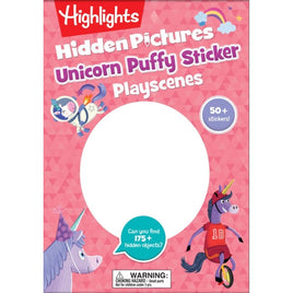 Highlights Hidden pictures unicorn puffy stickers - ToyTime