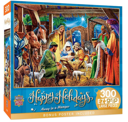Holiday Away In a Manger 300pc EZGrip Puzzle - ToyTime