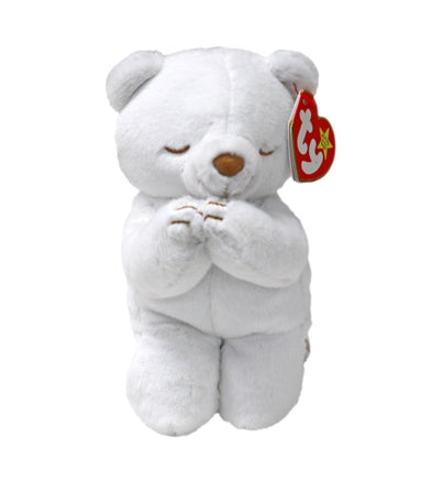 Hope II White Bear Beanie Baby - ToyTime