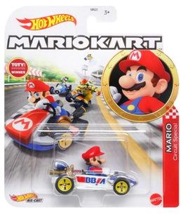 Hot Wheels Mario Kart Replica Diecast Mario - ToyTime