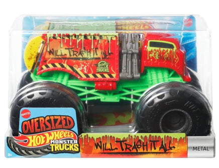 Hot Wheels Monster Trucks Oversized Will Trash It All 1:24 Scale - ToyTime