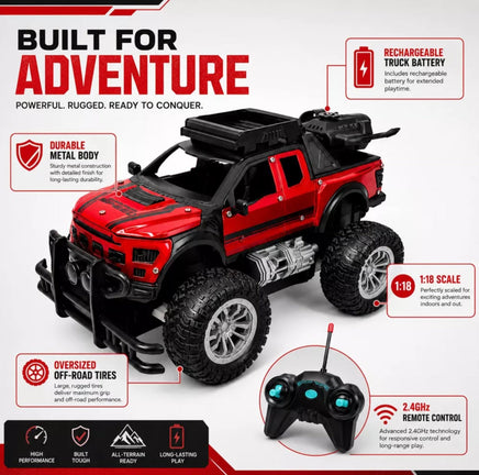 Hyper Drive RC Off-Roader Truck Red & Red Remote Control Vehicle - ToyTime