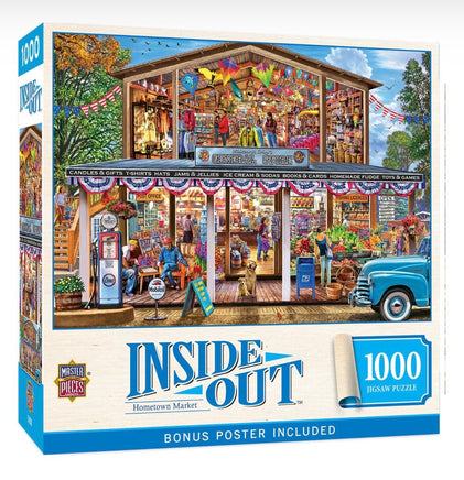 Inside Out Hometown Market 1000pc Puzzle - ToyTime
