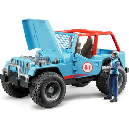 Jeep Cross Country racer blue with driver - ToyTime