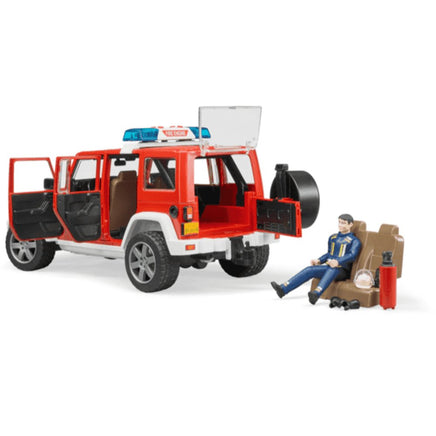 Jeep Rubicon fire vehicle w fireman - ToyTime