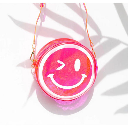 Jelly Pink Smiley Face Handbag - ToyTime