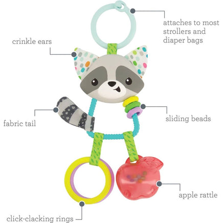 Jingle Charms Rattle - Raccoon - ToyTime