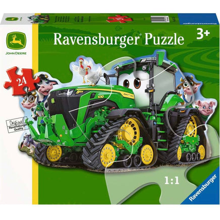 John Deere Tractor 24 pc Shaped Floor Puzzle - ToyTime