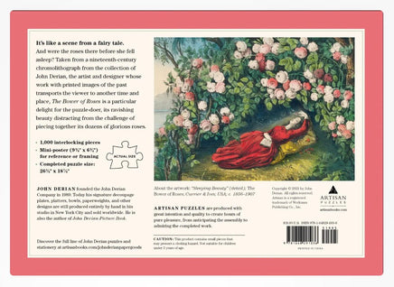 John Derian Paper Goods The Bower of Roses 1000 Pcs - ToyTime