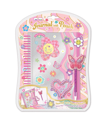 Journal with Pouch Groovy Flower - ToyTime