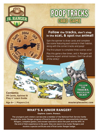 Jr Ranger Poop Tracks Kids Card Game - ToyTime