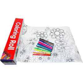 Jumbo Coloring Roll Flowers - ToyTime