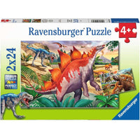 Jurassic Wildlife 2 x 24pc Puzzle - ToyTime