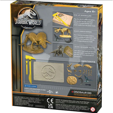 Jurassic World: Dinosaur Dig - Triceratops, Giganotosaurus, and Velociraptor Claw. - ToyTime