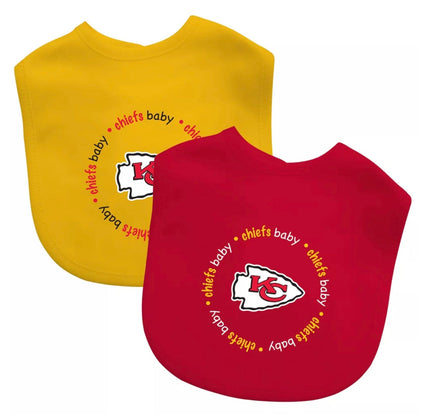 Kansas City Chiefs Baby Bibs 2 Pack - ToyTime