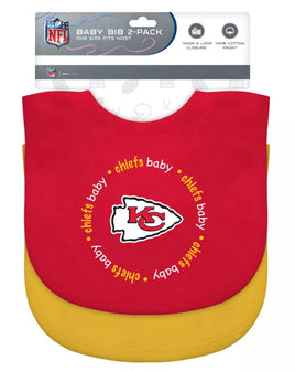 Kansas City Chiefs Baby Bibs 2 Pack - ToyTime