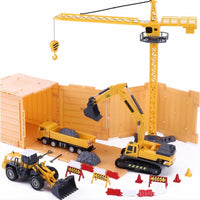 Kids Engineering Construction Site Excavator Toy Set Playset…@Iplay - ToyTime