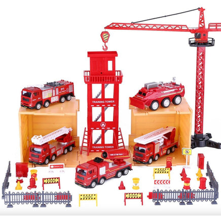 Kids Fire Truck Toys Play Set Emergency Rescue Firetrucks Vehicles Set - ToyTime