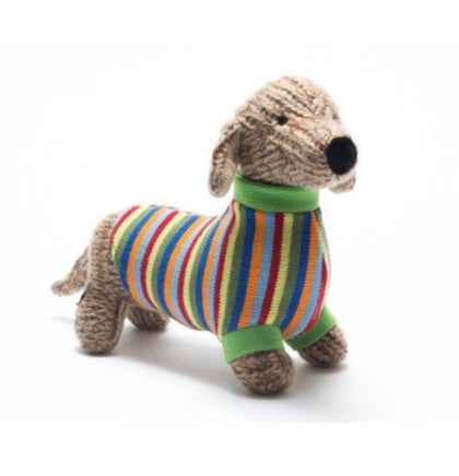 Knitted Sausage Dog - ToyTime