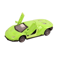 Lamborghine 700 Pull back die - cast metal car, door open function 1:32 - ToyTime