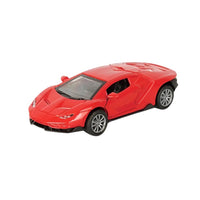 Lamborghine 700 Pull back die - cast metal car, door open function 1:32 - ToyTime