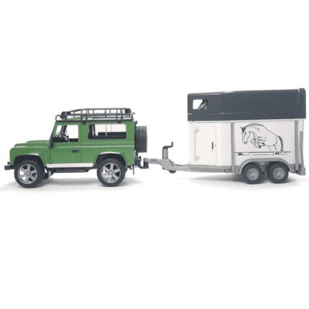 Land Rover Station Wagon w Horse Trailer & horse - ToyTime