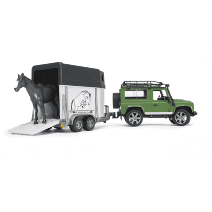 Land Rover Station Wagon w Horse Trailer & horse - ToyTime