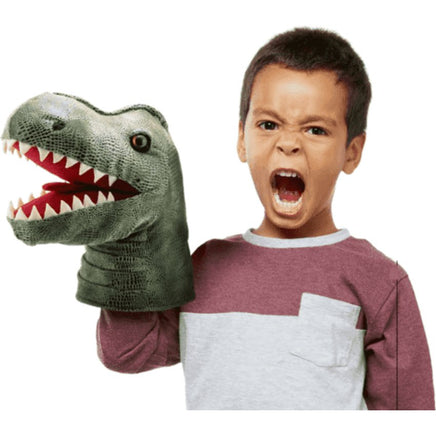 Large Dino Heads: T - Rex Puppet - ToyTime