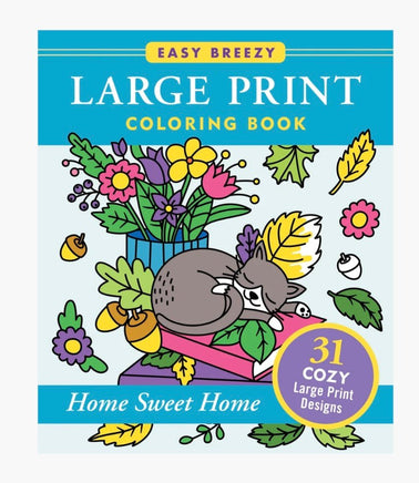 Large Print Coloring Book Home Sweet Home - ToyTime
