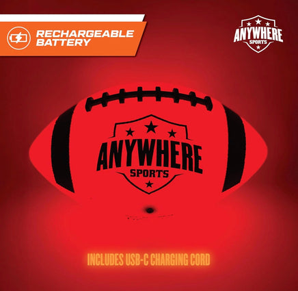 LED Light Up Anywhere Football Premium Rubber - ToyTime