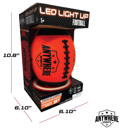 LED Light Up Anywhere Football Premium Rubber - ToyTime