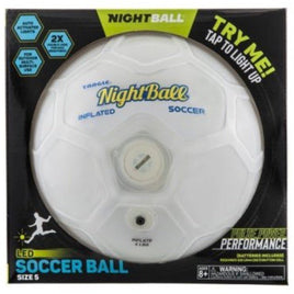 Led Night Ball Soccer White - ToyTime