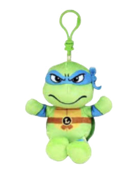 LEONARDO Ninja Turtle Blue Floppy Beanie Clip Keychain - ToyTime