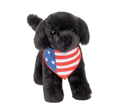 Liberty Black Lab w/ Flag Bandana 3969 - ToyTime